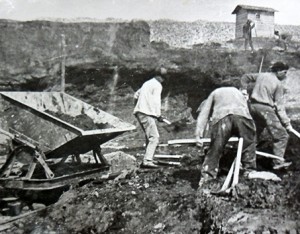 Богдановичское рудоуправление. Карьер в 40-е годы